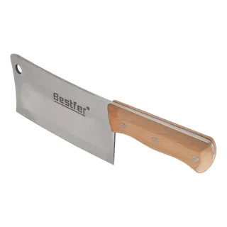 Cutelo Profissional Com Furo Em Aço Inox 28cm - Bestfer Cutelo Profissional Com Furo Em Aço Inox 28cm - Bestfer
