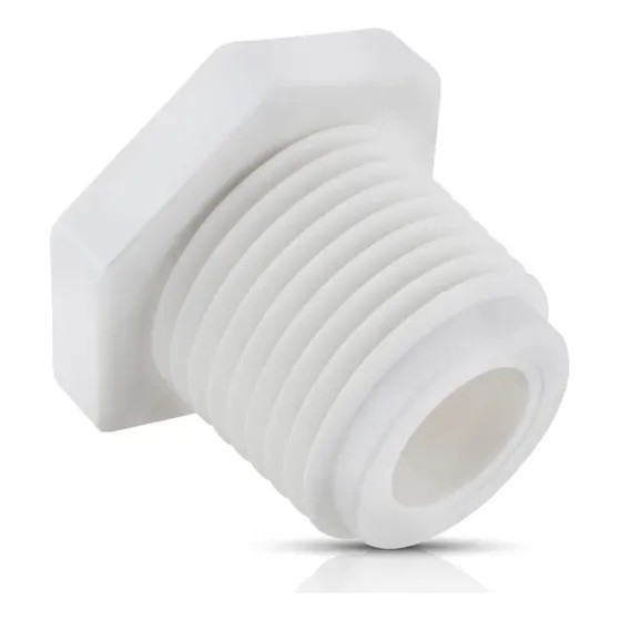 10 Piezas Tapon Macho Roscado Pvc C-40 1/2 (13mm) Iusa