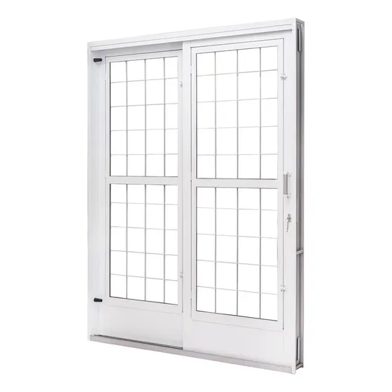 Porta De Aço De Correr E Postigo 215x160cm 2 Folhas Com
