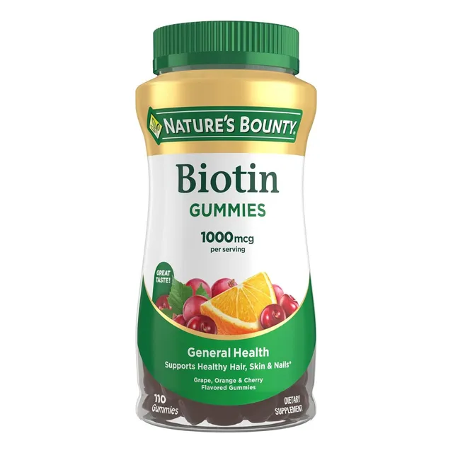 Biotina 1000 Mcg Nature's Bounty 110 Gomitas Frutas