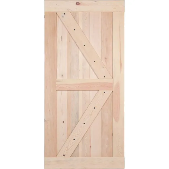 Puerta Corrediza Tipo Granero Con Riel 100 X 213 Cm