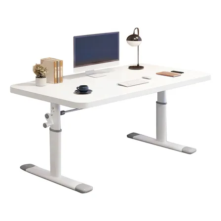 Escritorio 120cm Altura Ajustable Manual Ergonómico Trabajo