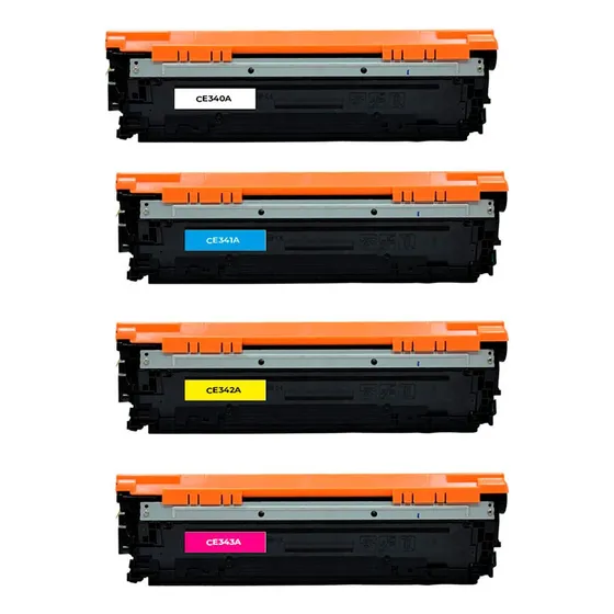 Juego De 4 Colores Para Hp 651a Ce340a Ce341a Ce342a Ce343a
