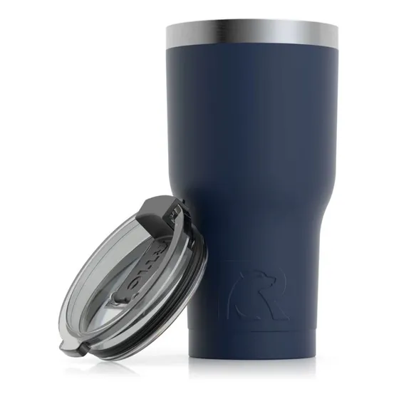 Termo Rtic 20 Oz. Acero Inoxidable Azul Marino