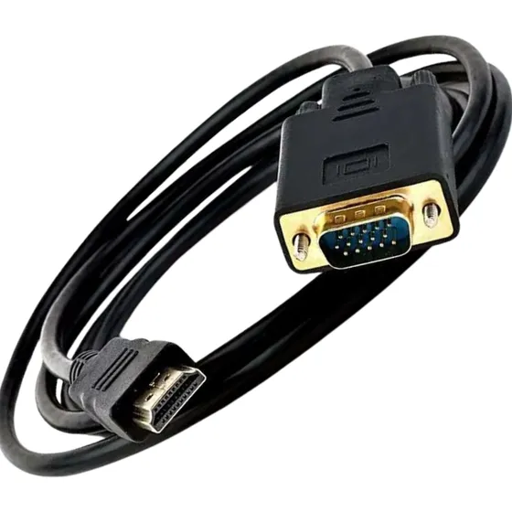Cabo Full Hd Hdmi Para Monitor Tv Vga 1080p De 1,80 Metros