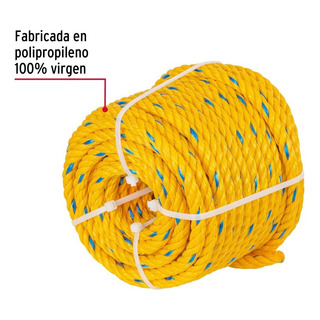 Rollo De Cuerda Amarilla 100% Virgen De 10 Mm 22 Metros Rollo De Cuerda Amarilla 100% Virgen De 10 Mm 22 Metros