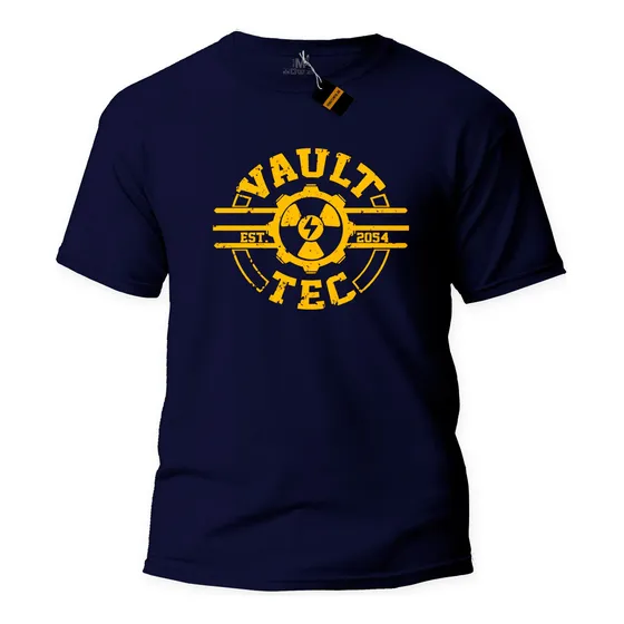 Remera Fallout Vault Tec 100% Algodon