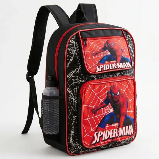 Mochila Infantil Grande Homem Aranha Meninos Escola Promoção
