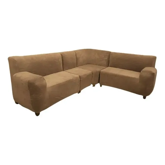 Funda De Mueble Modular 4 Pzs Terciopelo Liso Con 6 Fundas D Camel | Cuotas sin interés