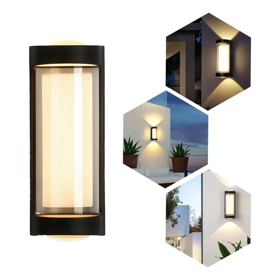 Lámpara Led De Pared Impermeable Para Exterior De Luz Cálida