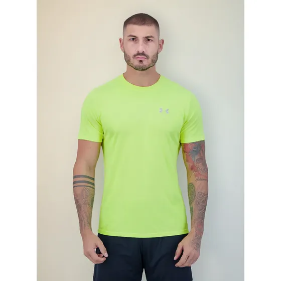 Camiseta Under Armour Speed Stride Amarelo Fluorescente