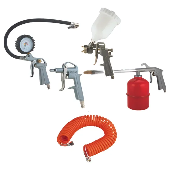 Kit De Aire 5 Accesorios Para Compresor, Pistolas, Manguera