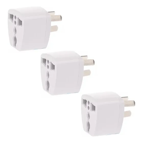 Set 3x2 Adaptador Enchufe Universal Triangular 10 A250v Eeuu