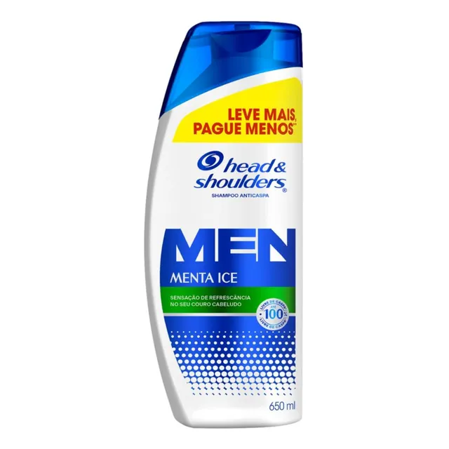 Shampoo Head & Shoulders Anticaspa Menthol Sport 650ml