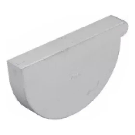 Tapa Cabecera Izquierda Para Canal Pluvial Pvc Virgen 170mm 