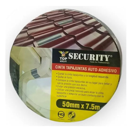 Cinta Tapajuntas, Goteras Auto-adhesiva Security 50mm X 7.5m