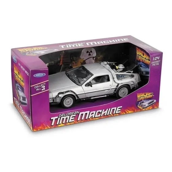 Delorean Back To The Future Time Machine Welly 1/24
