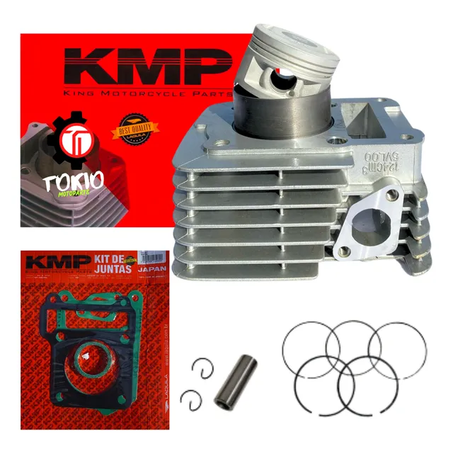 Kit Kmp Completo Cilindro Pistao Anel Junta Ybr 125 Xtz 125