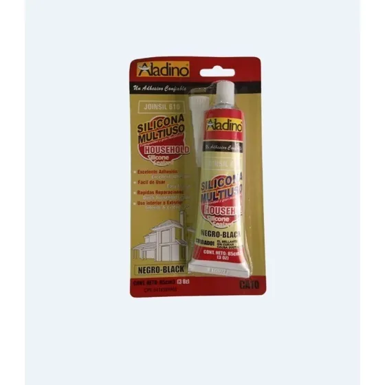 Silicone Multiuso Negro 85ml Aladino