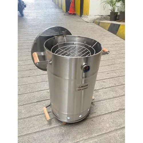 Asador De Barril Ahumador Para Carnes 20lbs Marca Bellota