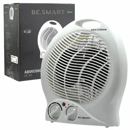 Aquecedor Elétrico Ventilador Desumificador Portátil 2000w Branco 110