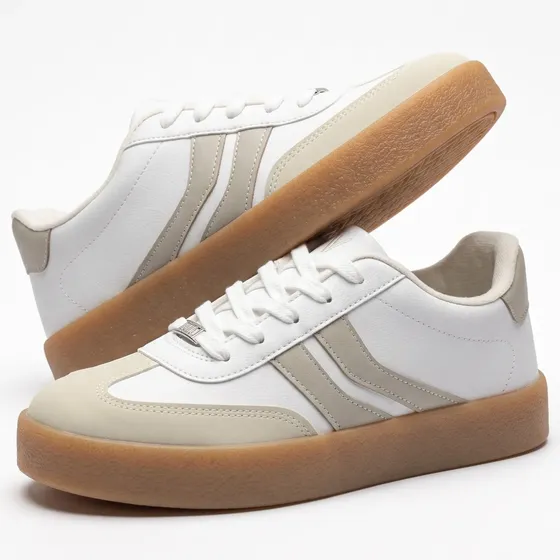Tenis Feminino Casual Vizzano Flataform Conforto Leve Branco