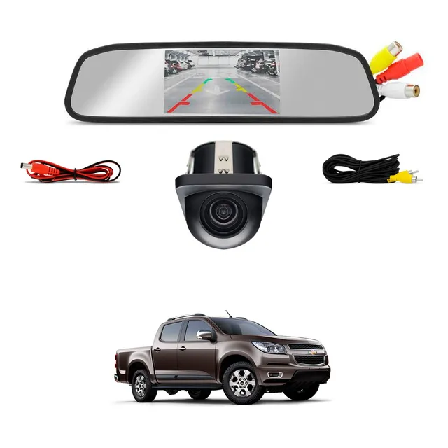 Retrovisor Com Câmera De Ré Chevrolet S10 2014 2015 2016