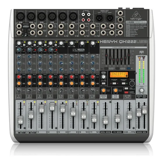 Mesa De Som Behringer Xenyx Qx1222usb 12 Canais Bivolt Mixer