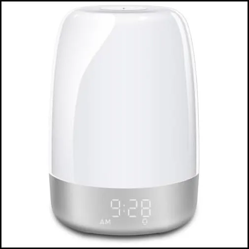 Metahoga Touch Wake Wake Up Night Light Con Despertador De S