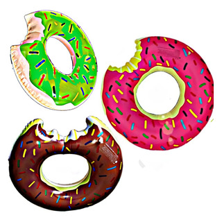 5 Salvavidas Inflable Dona Mordida #60cms Alberca Niños 3-6 5 Salvavidas Inflable Dona Mordida #60cms Alberca Niños 3-6