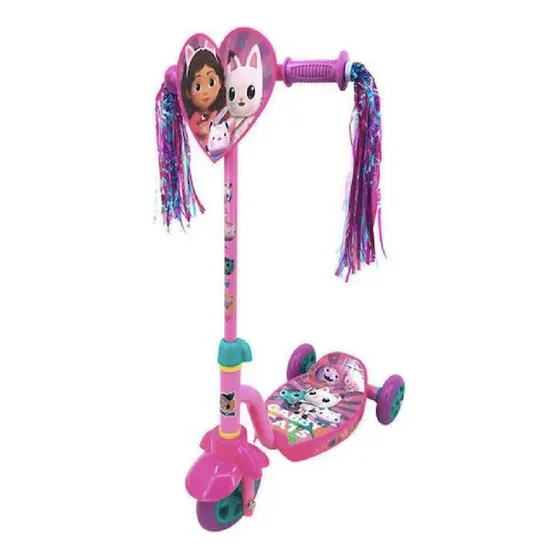 Scooter Apache Gabby's Dollhouse 3 Ruedas Color Rosa Chicle Gabby