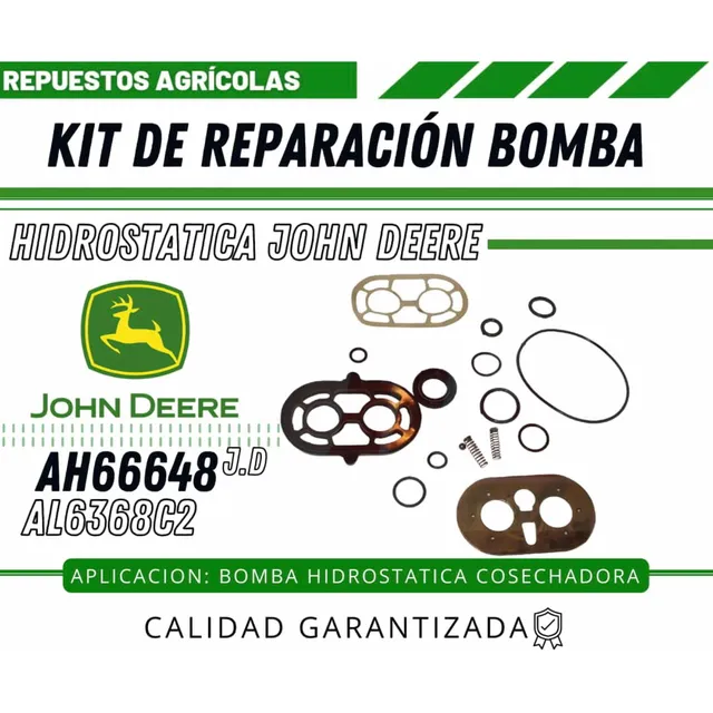 Kit De Reparación Bomba Hidrostática John Deere Ah66648
