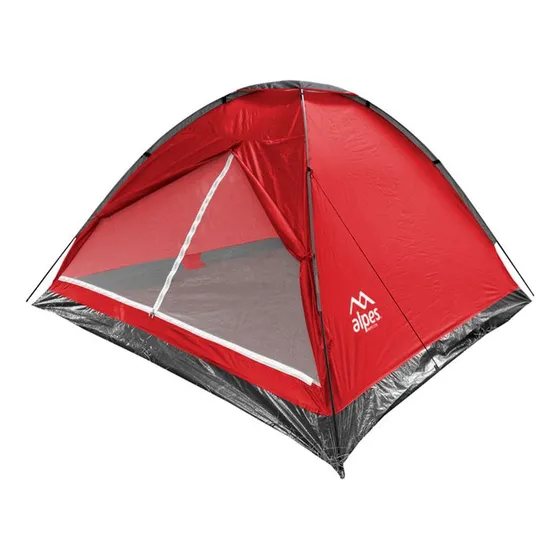 Carpa Para Acampar Color Naranja 4 Personas