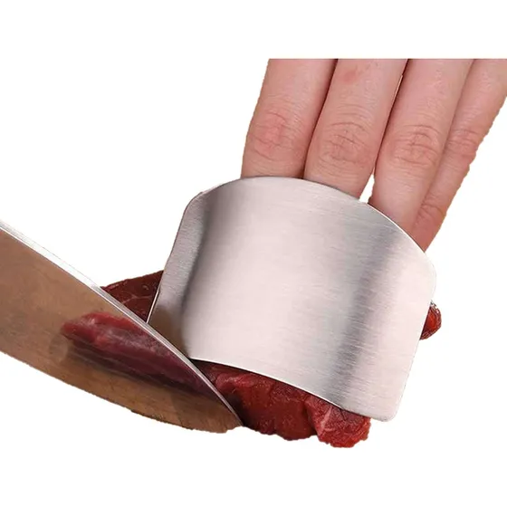 Protector De Dedos Para Cortar Carne Verduras Frutas Pack 3 