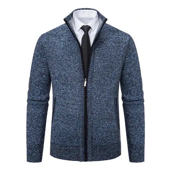 Campera Cardigan Forrada Por Dentro Para Caballero