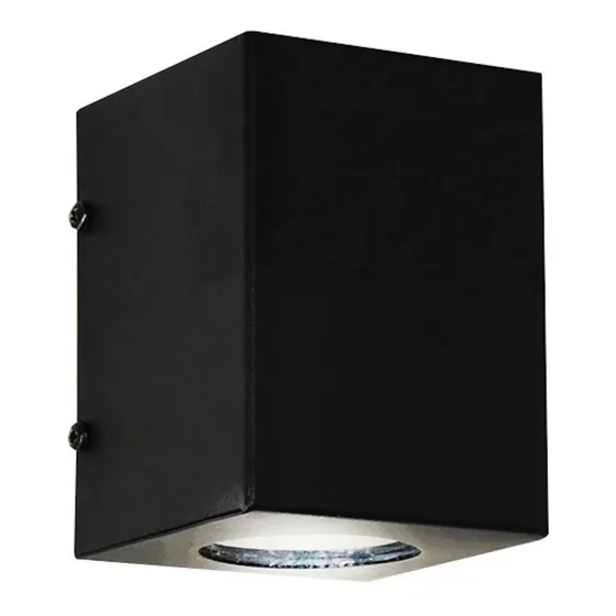 Aplique De Pared Monaco Gu10 Unidireccional Ferrolux Ap-105 Estructura Negro