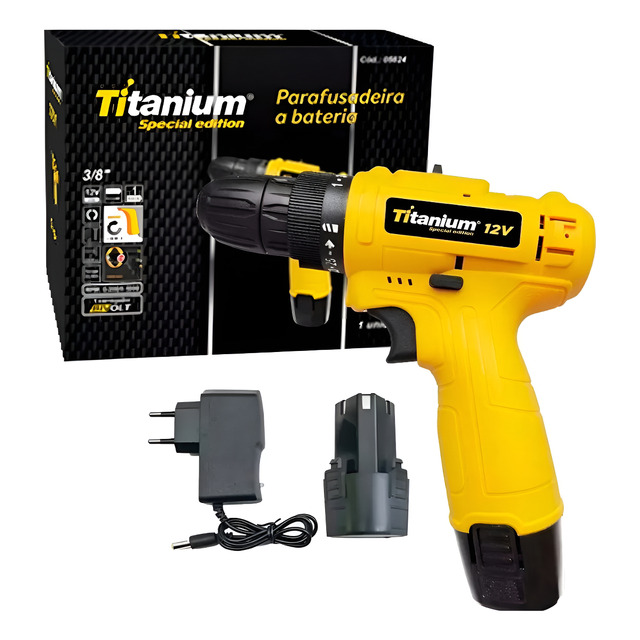 Parafusadeira 12v 1,2ah Special Edition 1 Bat 06238 Titanium Parafusadeira 12v 1,2ah Special Edition 1 Bat 06238 Titanium