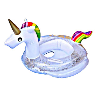 Salvavidas Flotador Unicornio Brillos Glitter Asiento Bebé Salvavidas Flotador Unicornio Brillos Glitter Asiento Bebé