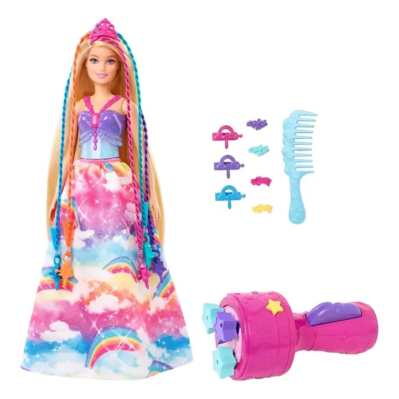 Barbie Dreamtopia Twist'n Princesa Tranças Mágicas - Mattel