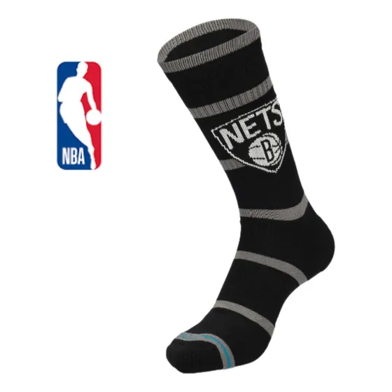 Medias O Calcetines Prep Brooklyn Nets Black Nba