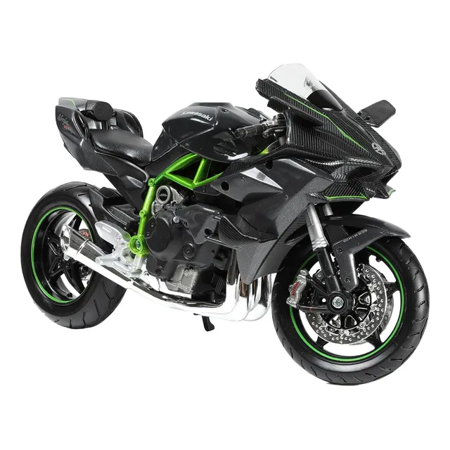 Modelo De Motocicleta 1:12 Toy Kawasaki Ninja H2r Metal Fund