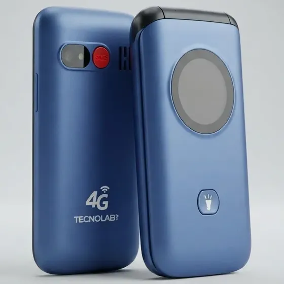 Telefono Celular Adulto Mayor 4g Tipo Almeja Sos Tl886bl