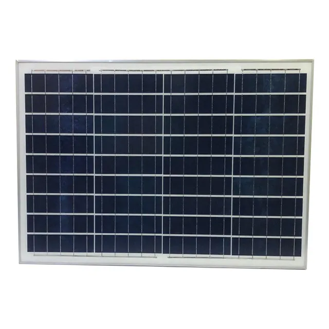 Panel Solar Policristalino 50w 18v 44.5x67cm 