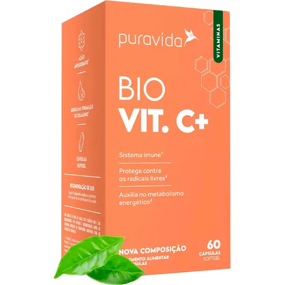 Bio Vit. C+ Pura Vida 1000mg Vitamina C Lipossomal