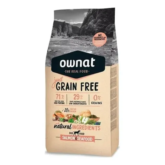 Alimento Perro Ownat Just Grain Free Salmon & Seafood 3kg | Cuotas sin interés