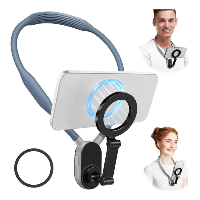 Soporte Celular Magnético Teléfono Cuelga En Cuello Flexible