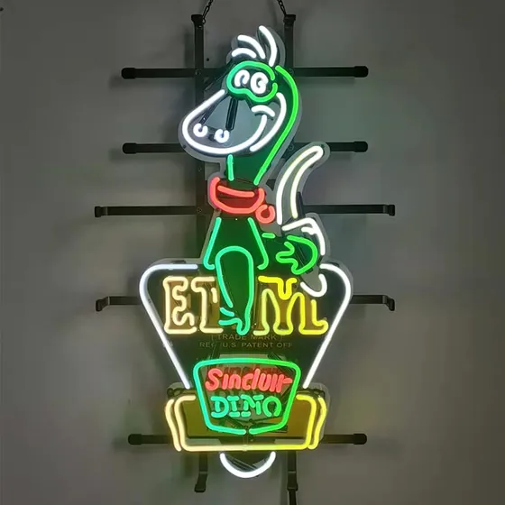 Lampara Luz Neon Gasolina Impresion Vivida Hd Decoracion 24