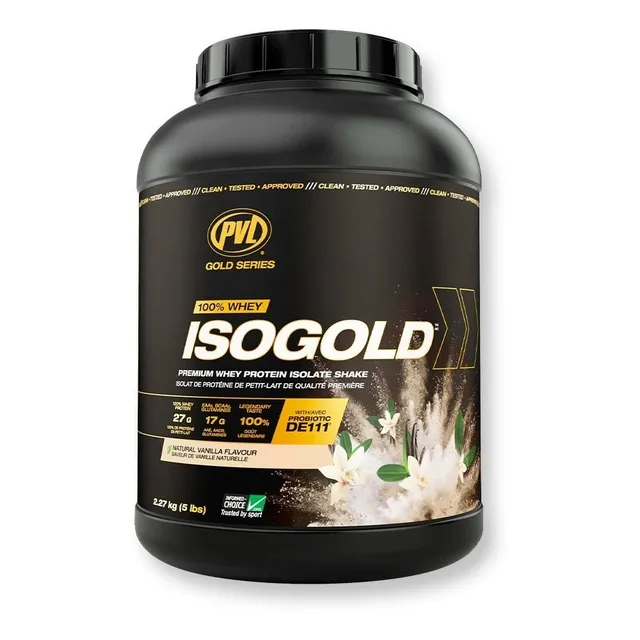 Proteina 100% Whey Isogold 5 Libras - Pvl Con Probióticos