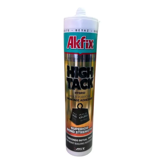 Pack 12 Adhesivo Montaje High Tack Extra Fuerte Akfix 290ml