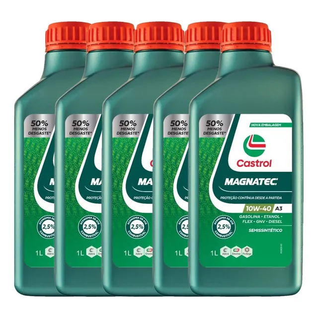 5 Litros Castrol Magnatec 10w40 Sn A3b3 